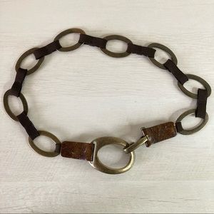 Suzi Roher Leather Chain Belt